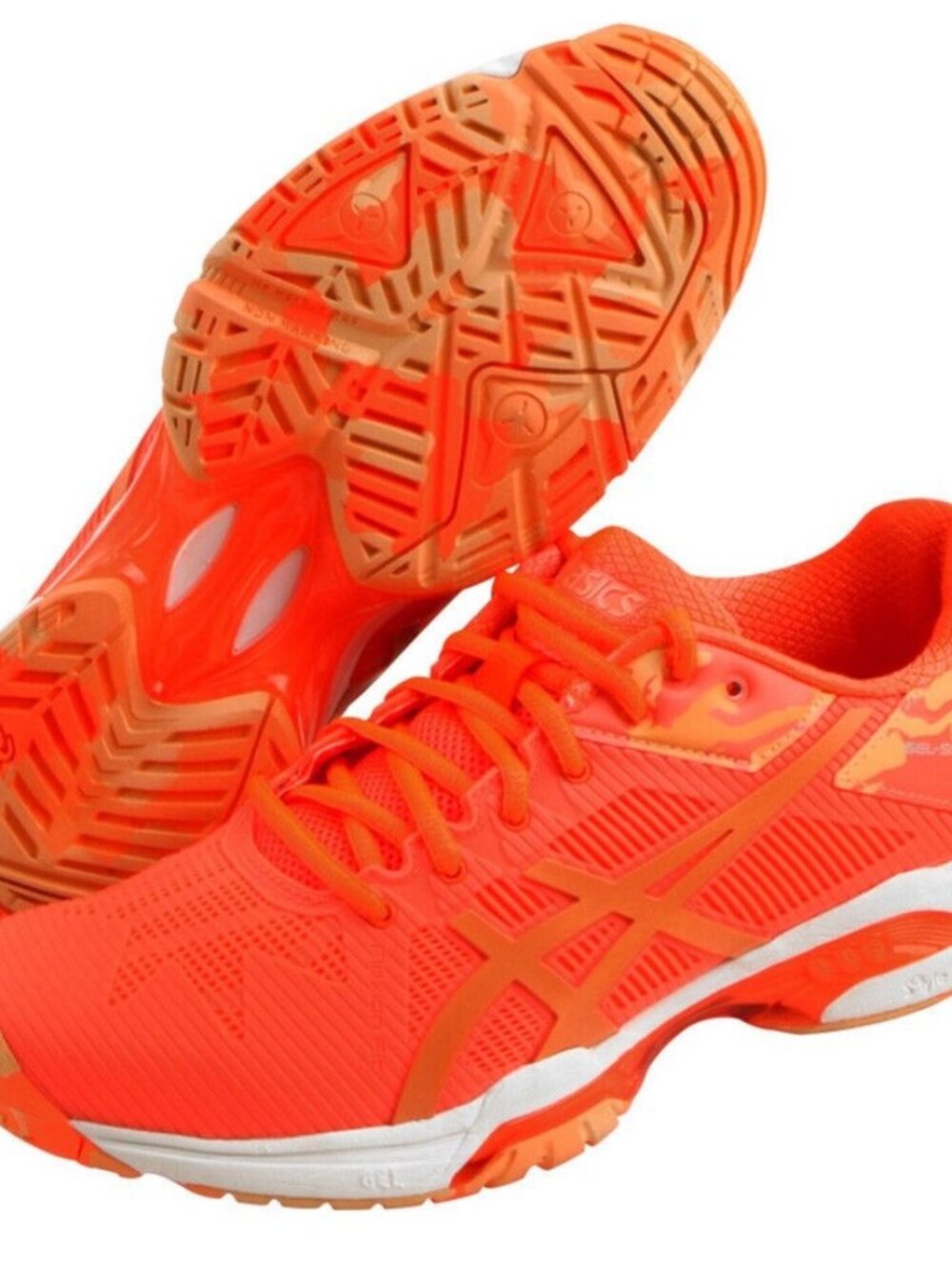ASICS GEL Solution Speed 3 L.E. Women's Tennis Shoes Orange Racket